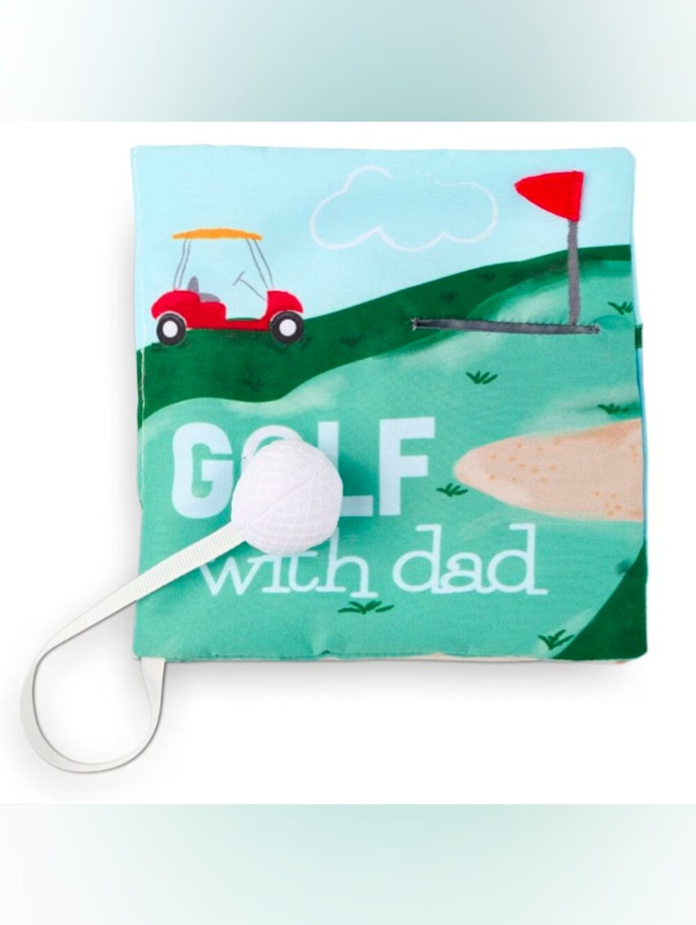 Mud Pie Golf with Dad Plush Soft Book Baby Toy Kid Gift